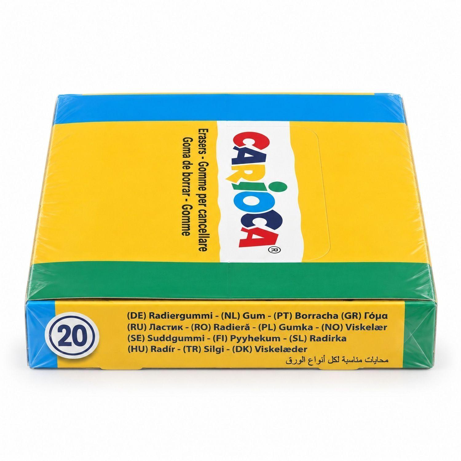 Expositor 20 Gomas de Borrar Rectangulares Carioca-3