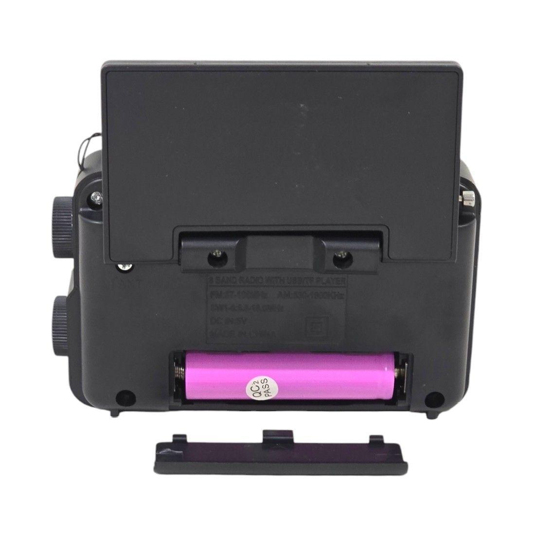 Mini Radio Solar Recargable Tecnolab TL653 USB/SD 8 Bandas-7