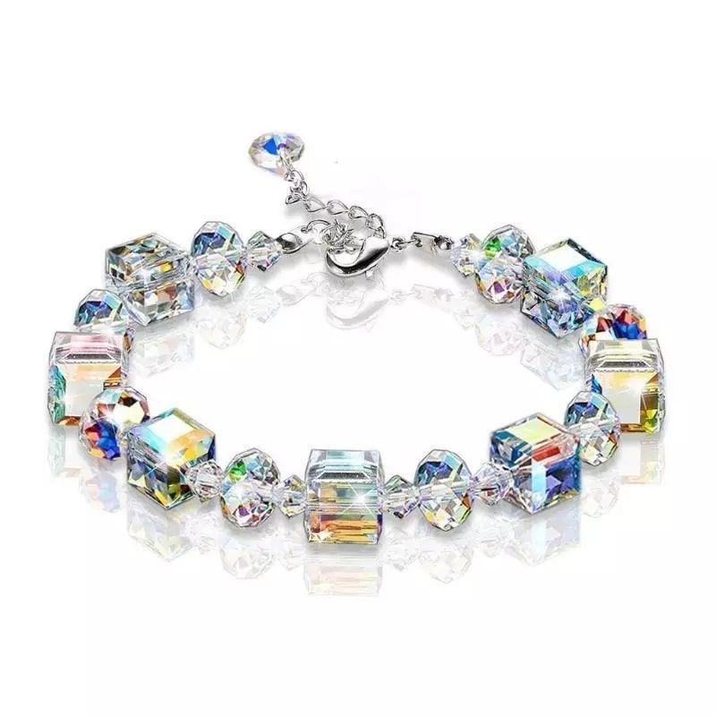 Pulsera Cristales AB Tornasol Ajustable-0