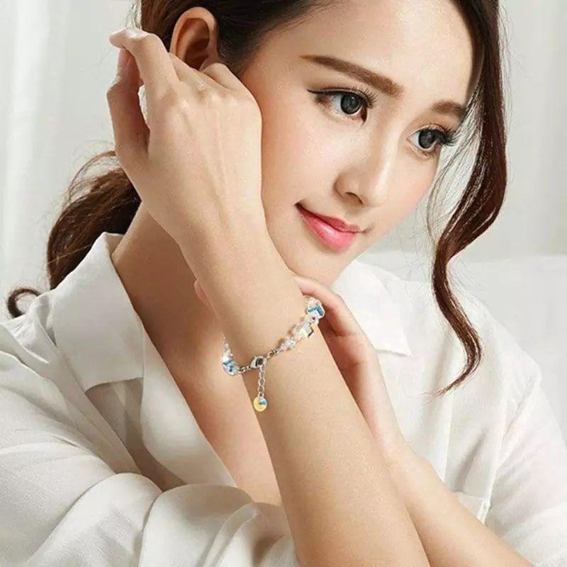 Pulsera Cristales AB Tornasol Ajustable-3