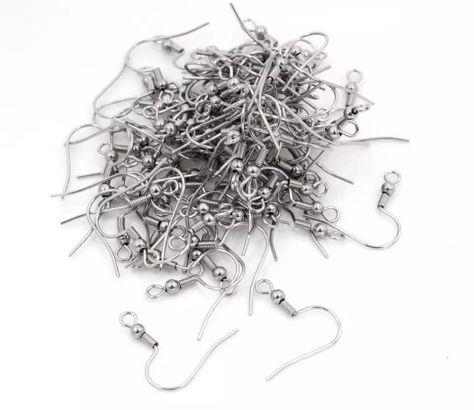 Pack 100 Ganchos Para Aros Acero Quirurgico-2