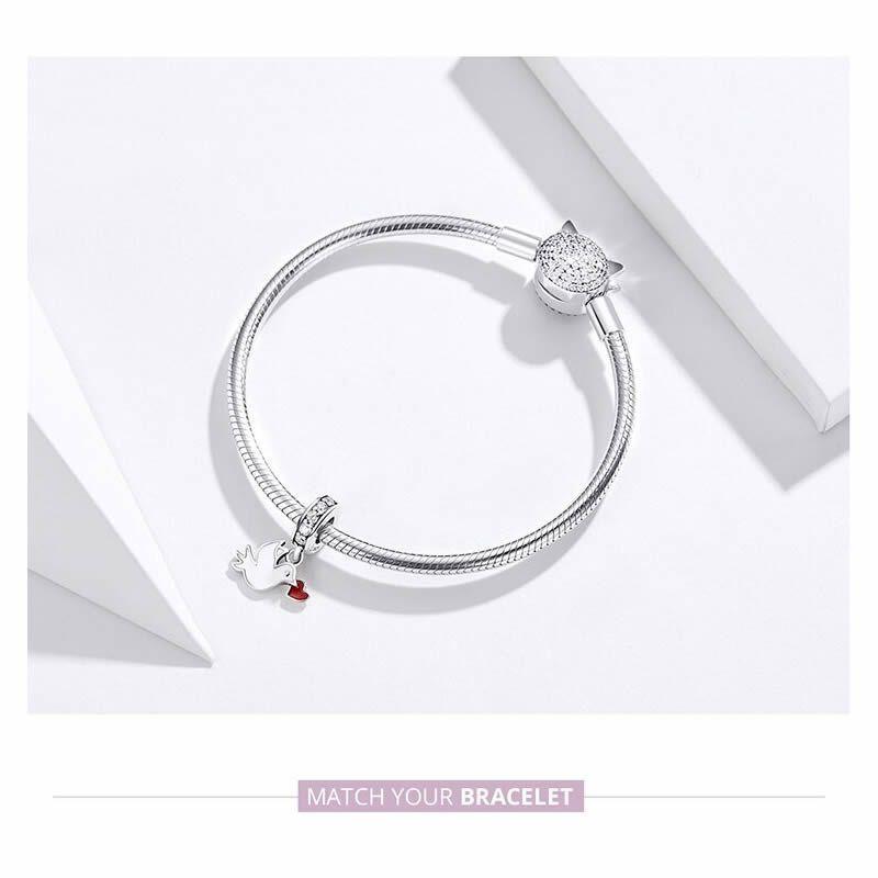 Charm Dije Plata 925 Paloma Blanca-3