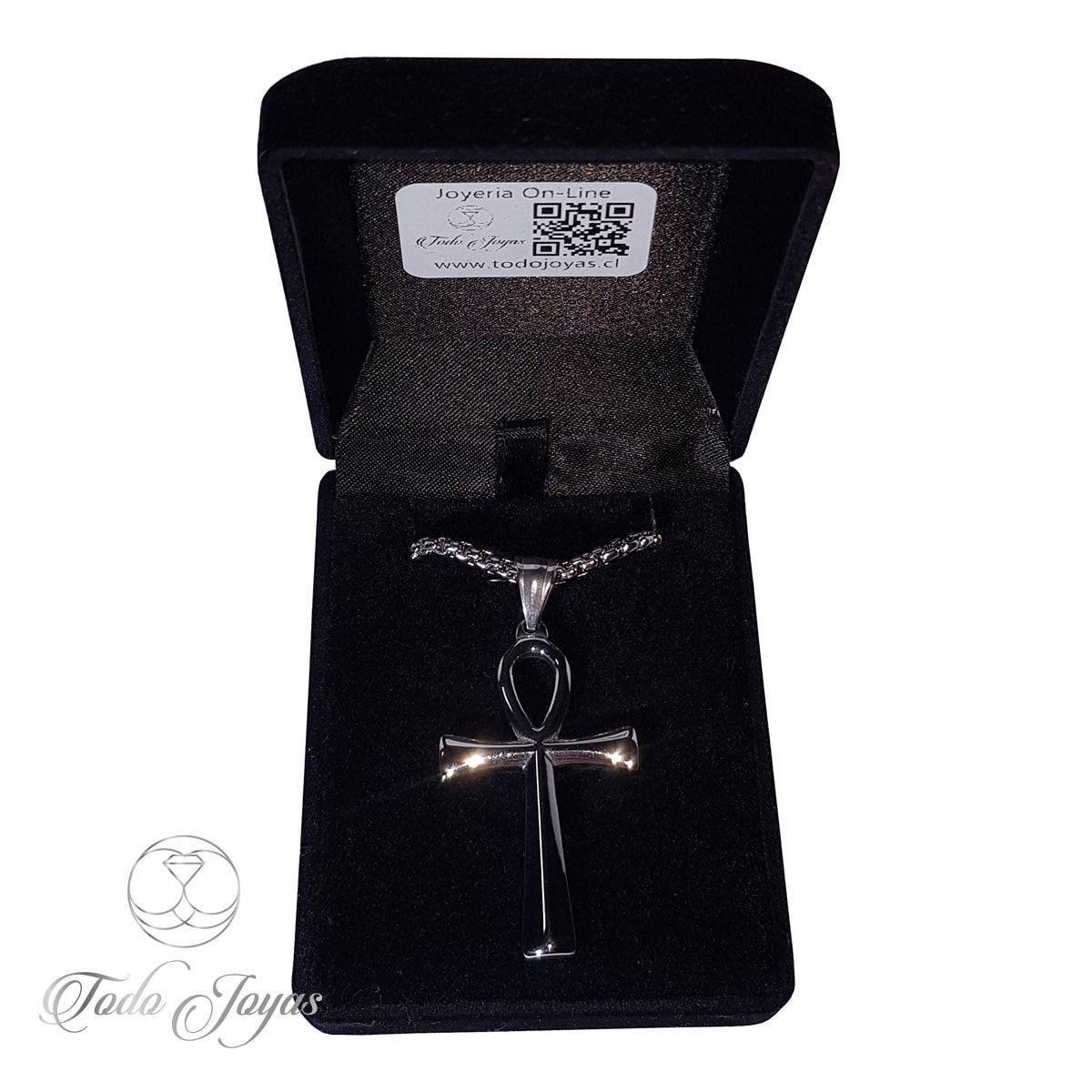 Cruz Egipcia Ankh Acero 316 L 50mm + Cadena 60cm -7