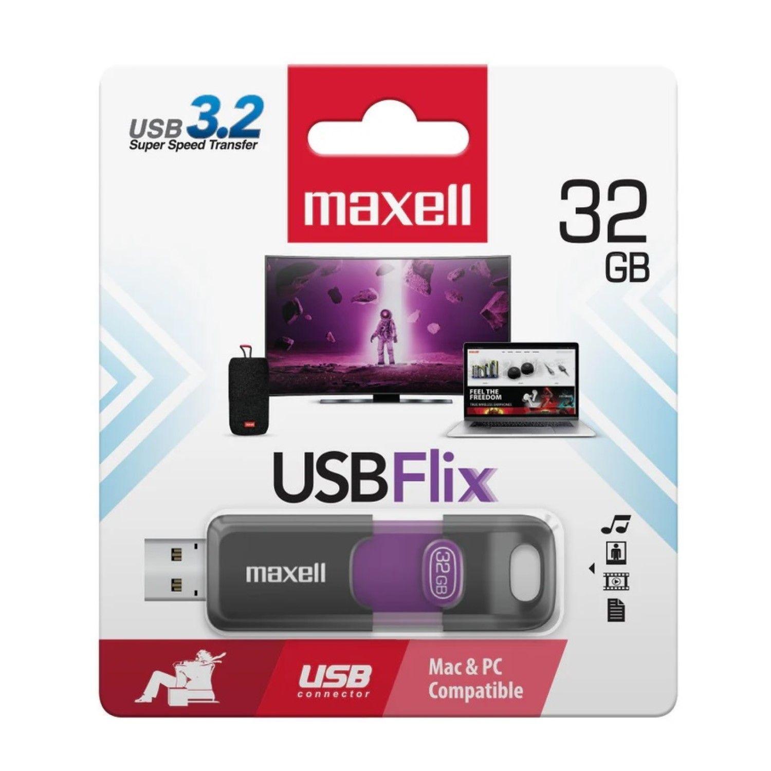 Pendrive 32GB Maxell USBFlix 3.2-3