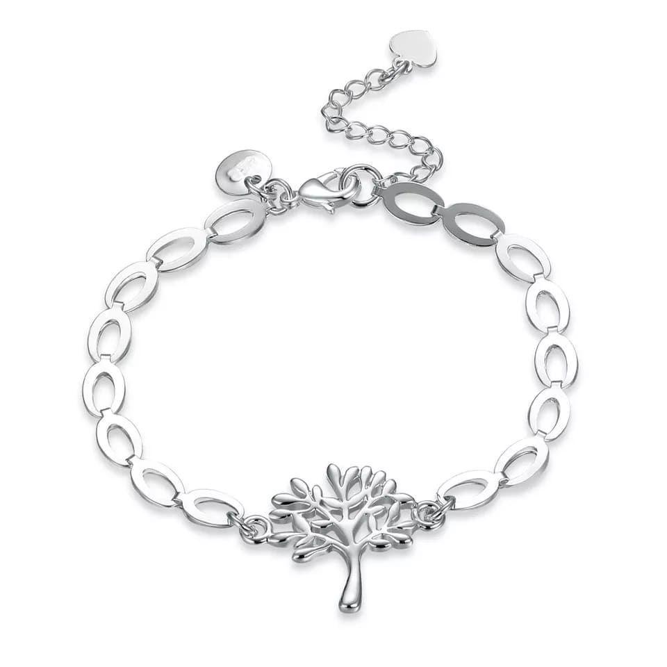 Pulsera Arbol de la Vida Plateado-0