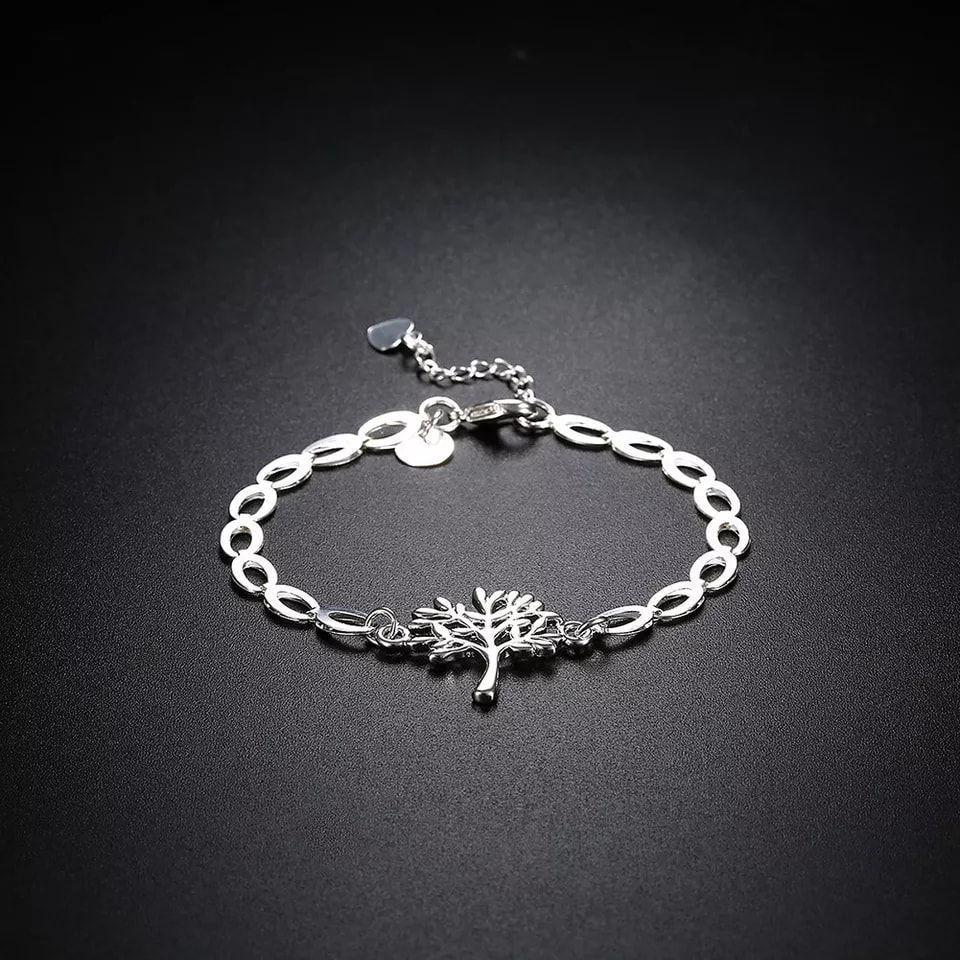 Pulsera Arbol de la Vida Plateado-3