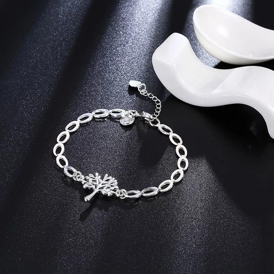 Pulsera Arbol de la Vida Plateado-4