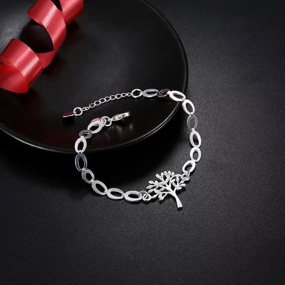 Pulsera Arbol de la Vida Plateado-5