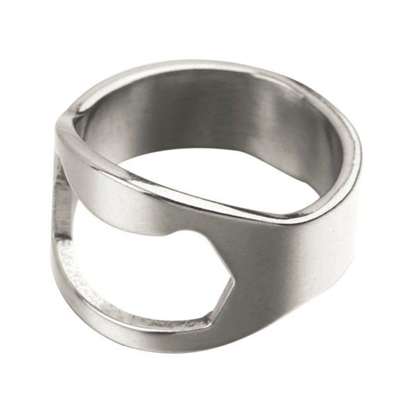 Anillo Abridor Botellas Cervezas Acero Quirurgico -3