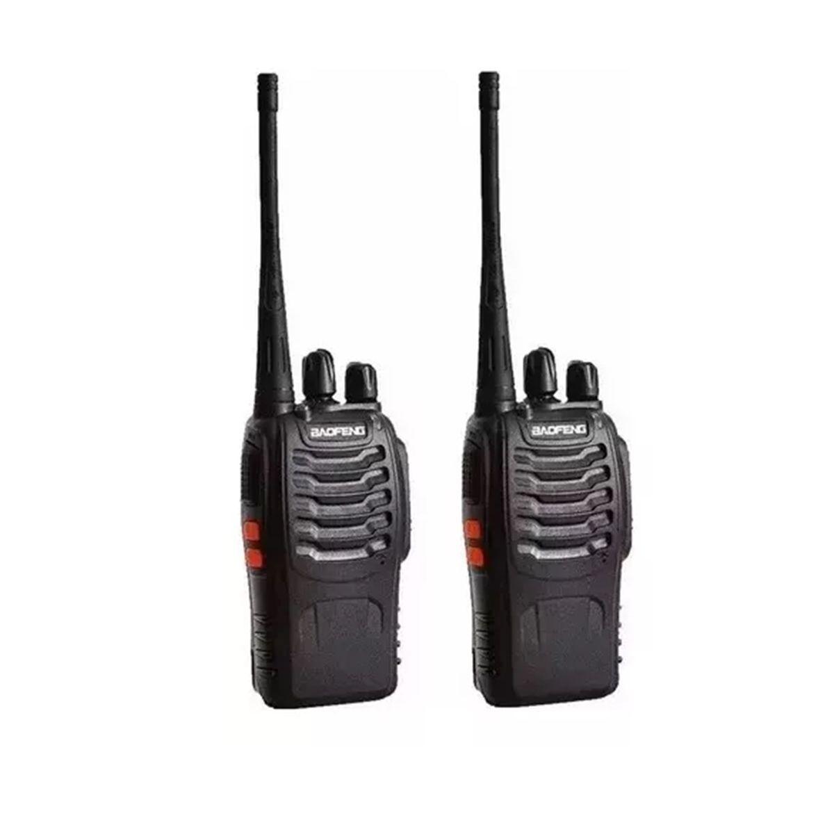 Pack 2 Transmisor 2 Vías Baofeng Bf-888s Negro -1
