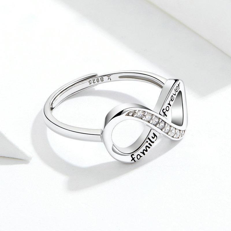Anillo Plata 925 Infinito Family Ajustable-3