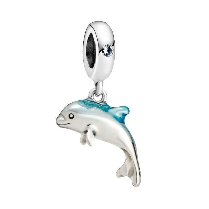Charm Dije Plata 925 Delfin -0