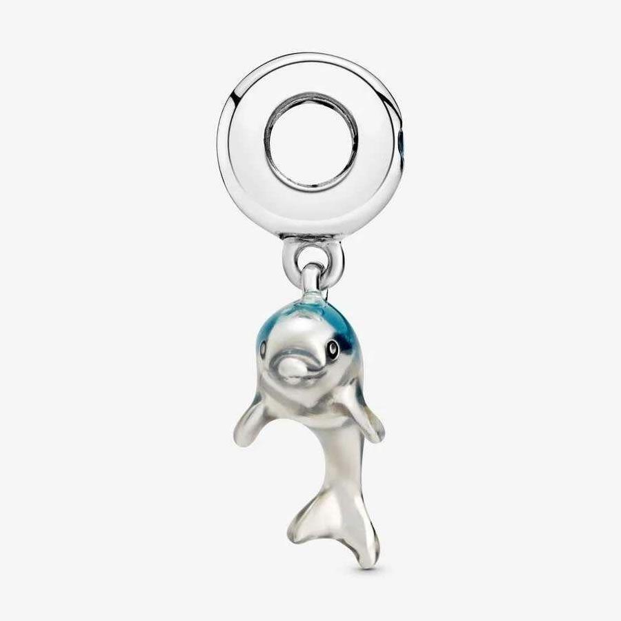 Charm Dije Plata 925 Delfin -1