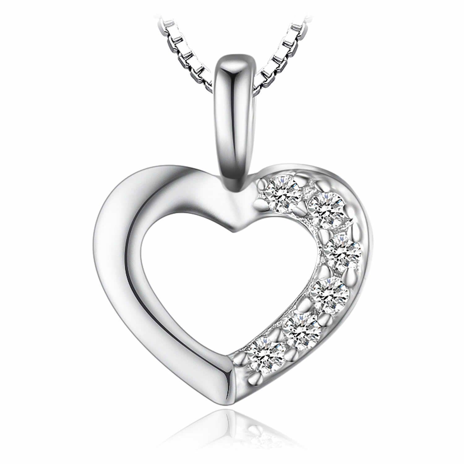 Collar Plata 925 Mini Corazon -0