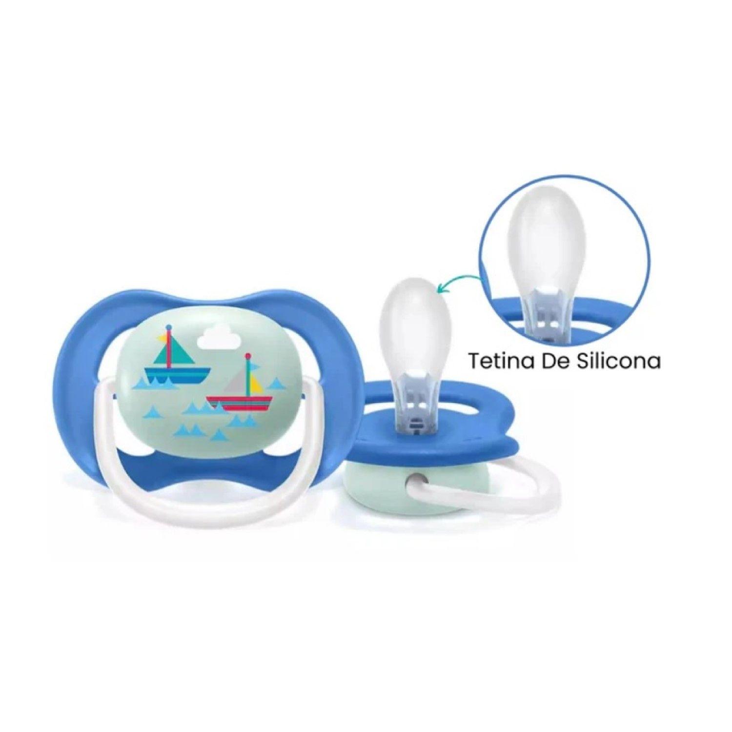 Chupete Avent Ultra Air 6-18M SCF08107 Azul - azul-1