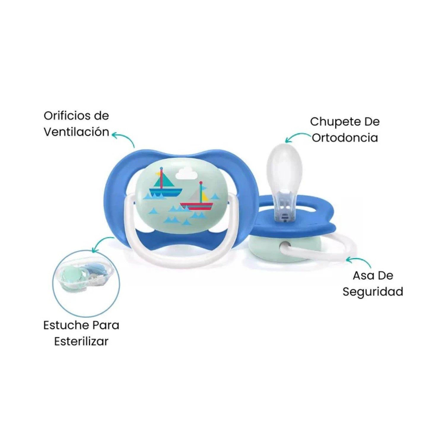 Chupete Avent Ultra Air 6-18M SCF08107 Azul - azul-3