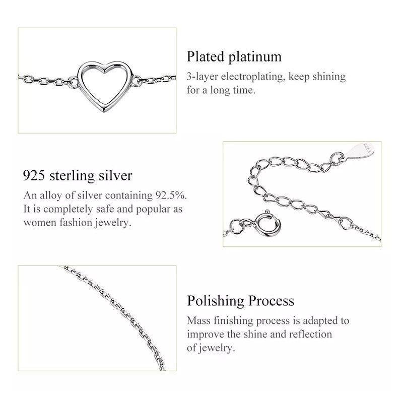 Pulsera Plata 925 Mini Corazon-3