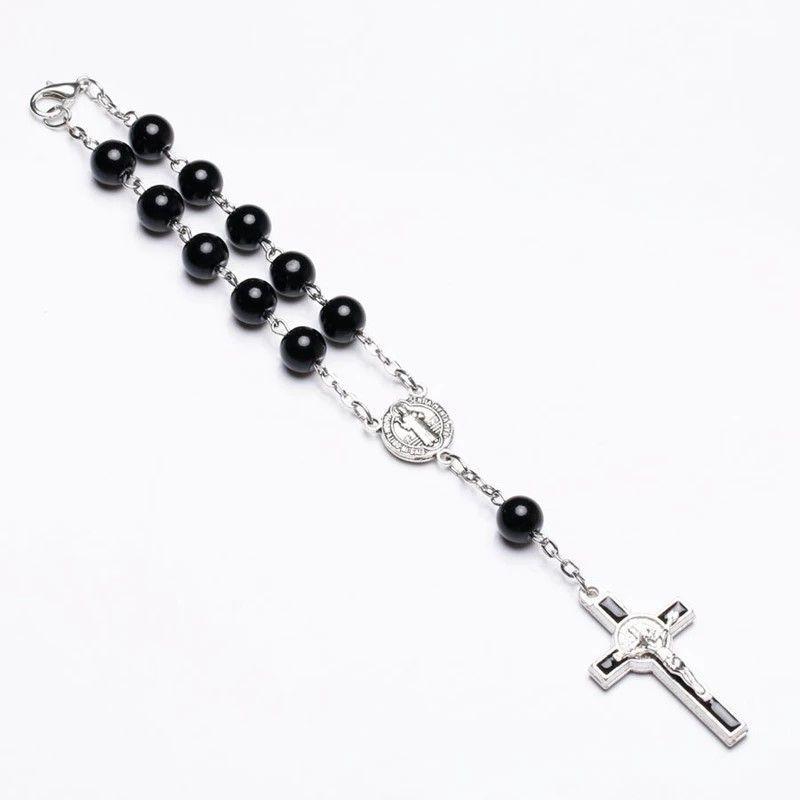 Pulsera Denario Crucifico San Benito Protector-2