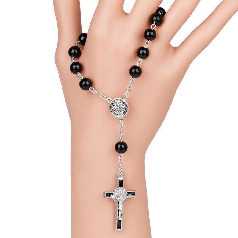 Pulsera Denario Crucifico San Benito Protector-3
