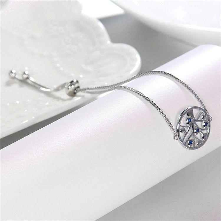Pulsera Arbol de La vida Circones Plateada-3