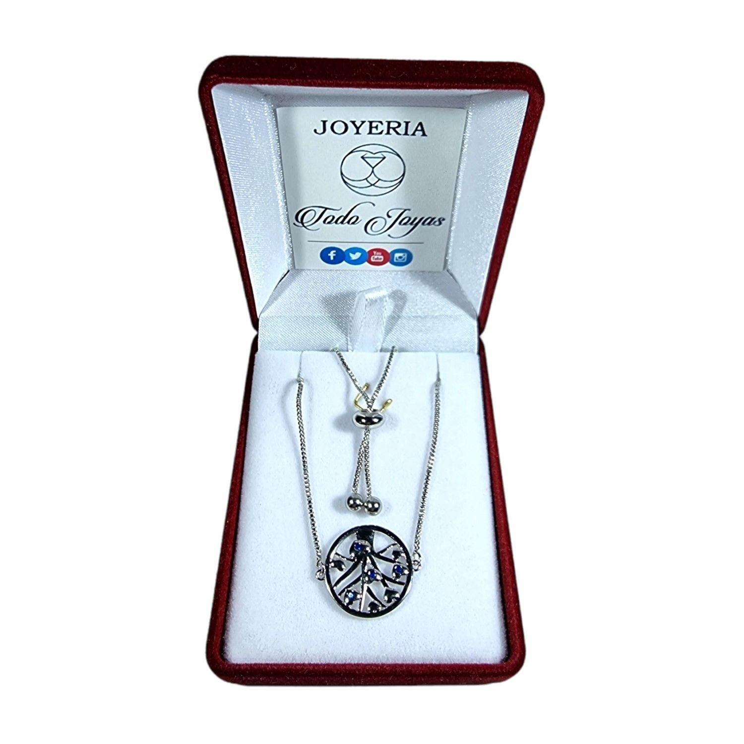 Pulsera Arbol de La vida Circones Plateada-4