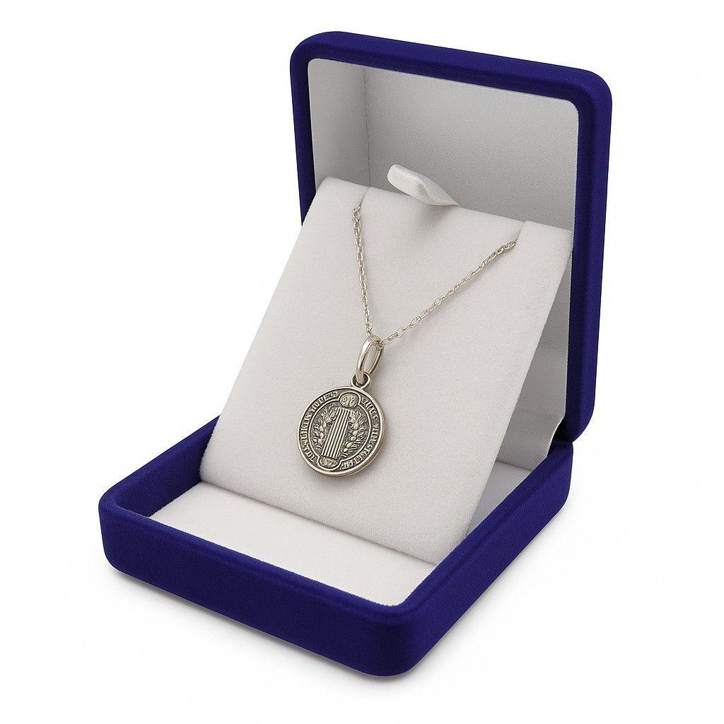 Collar Medalla Plata 925 San Benito Protector -2