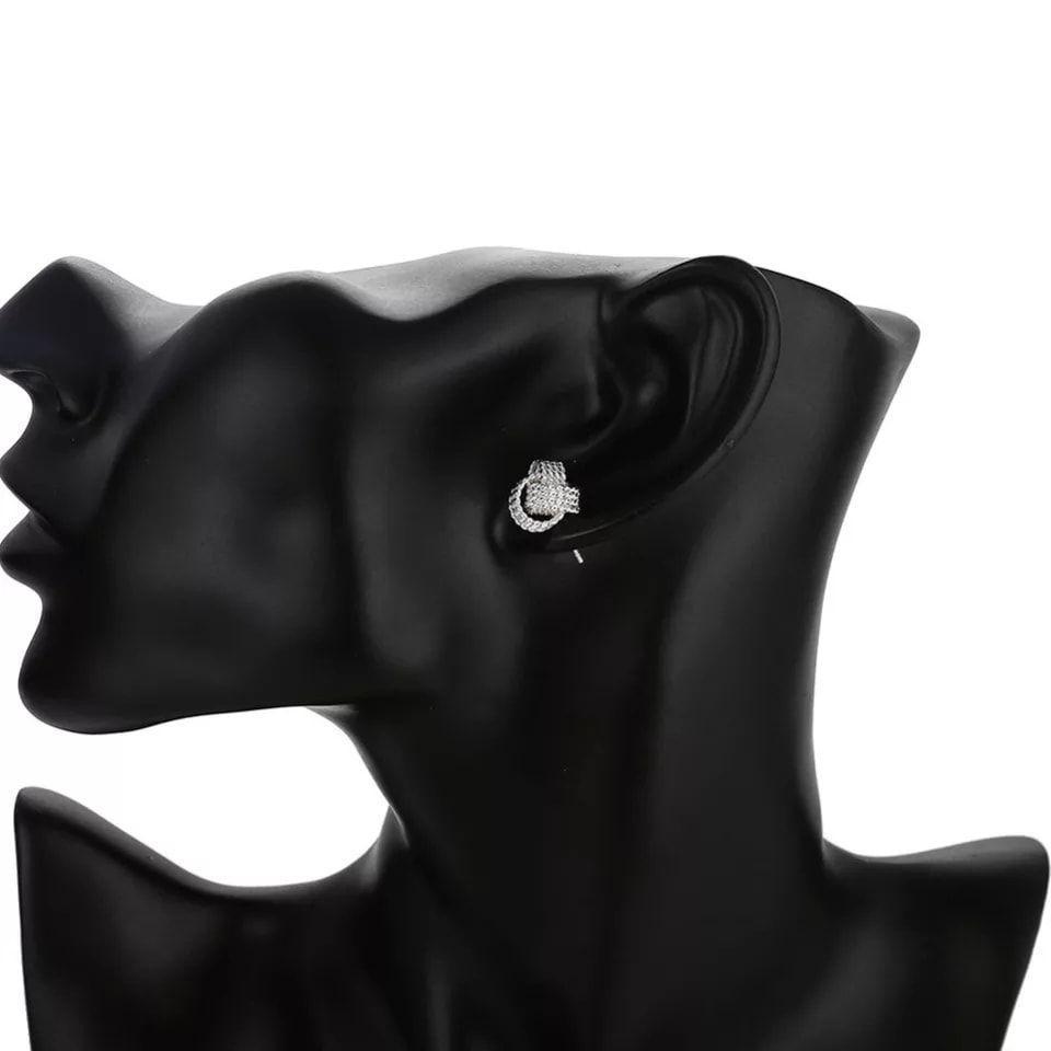 Aros de Nudos Plateado-2