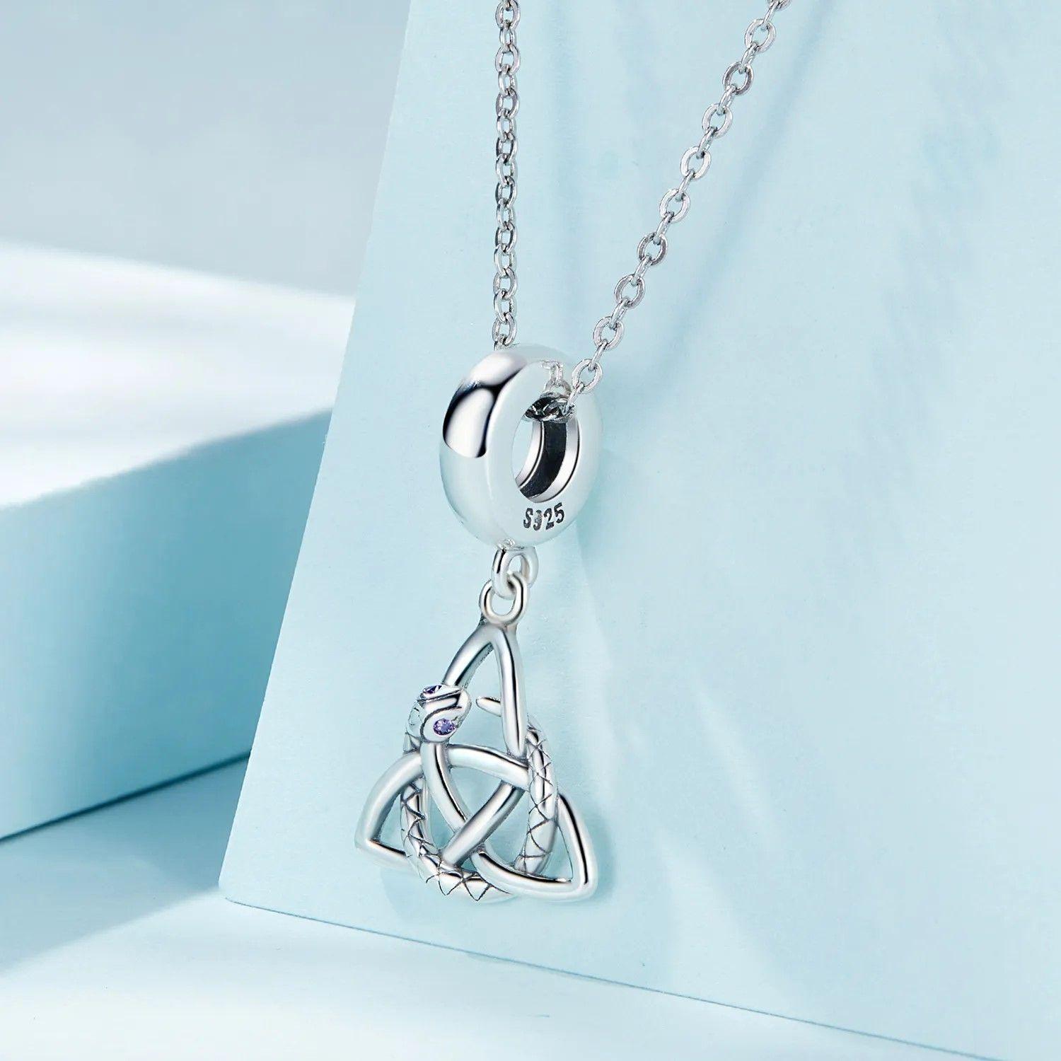 Charm Dije Plata 925 Triqueta Celta Snake-1