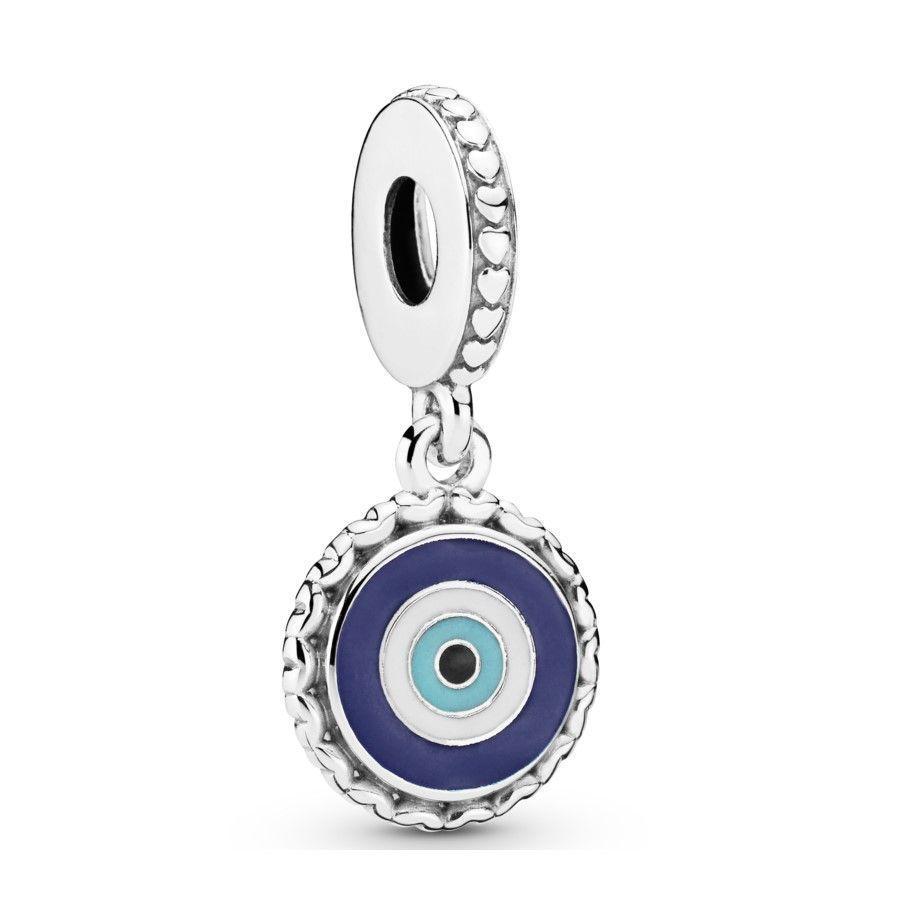 Charm Dije Plata 925 Colgante Ojo Turco -0