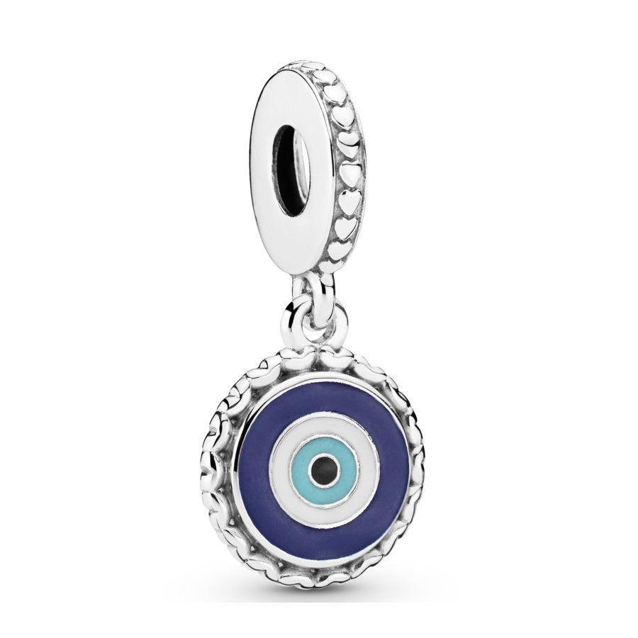 Charm Dije Plata 925 Colgante Ojo Turco -1
