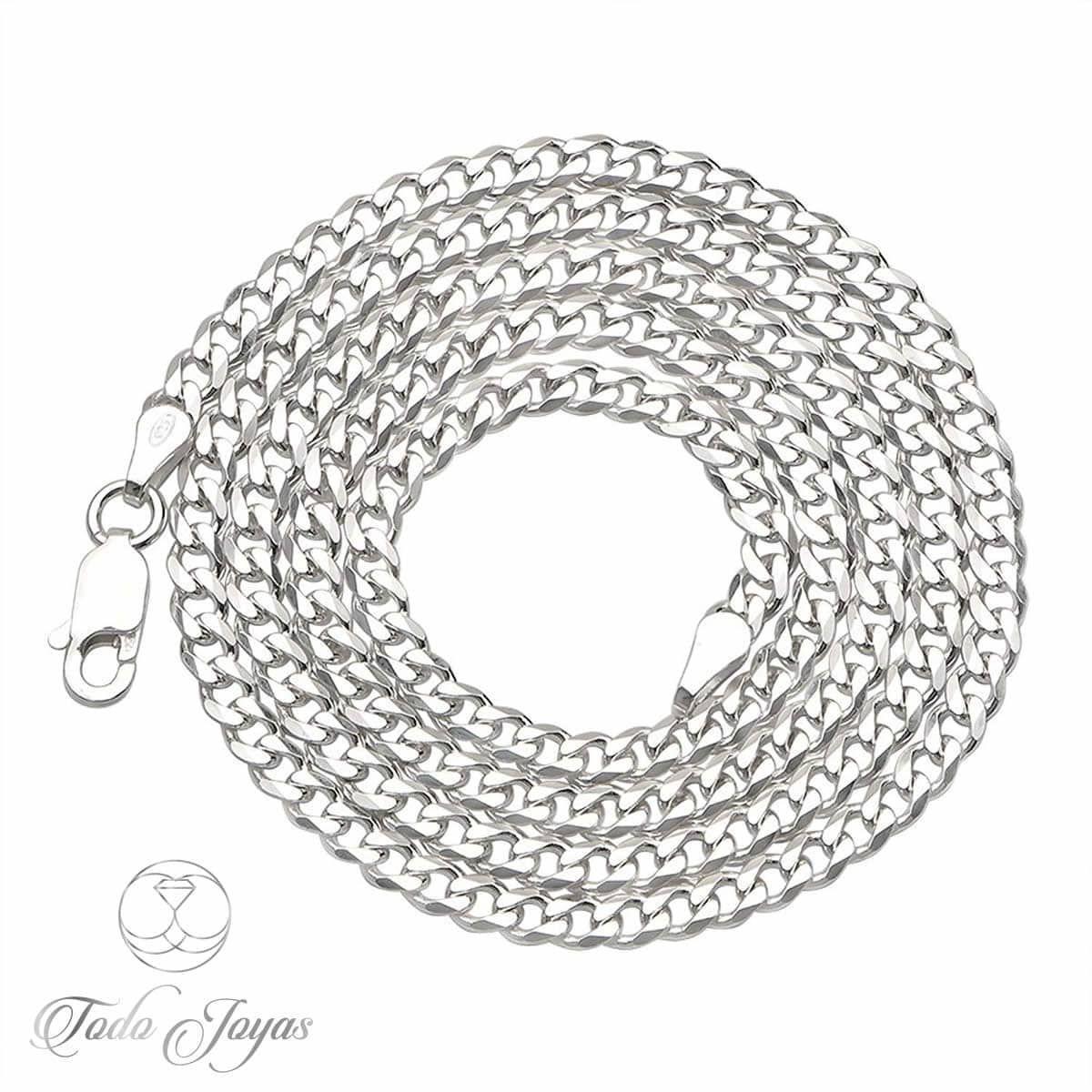 Cadena Plata 925 3mm 60cm Unisex Grumet -2