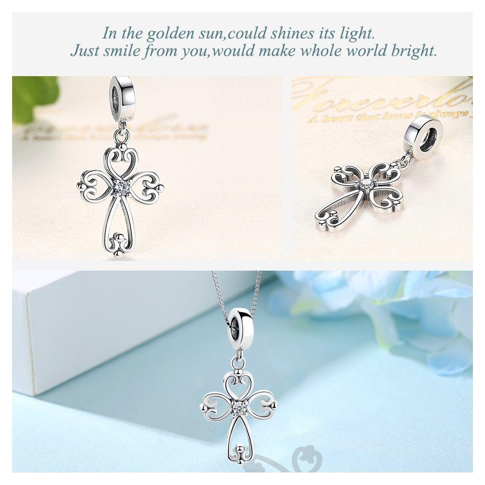 Charm Dije Plata 925 Cruz Elegante-2