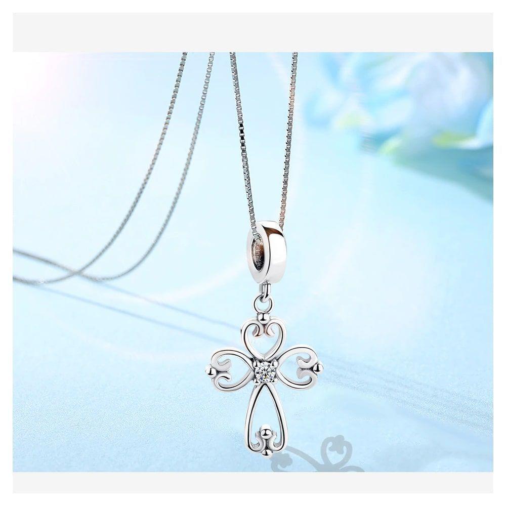 Charm Dije Plata 925 Cruz Elegante-3