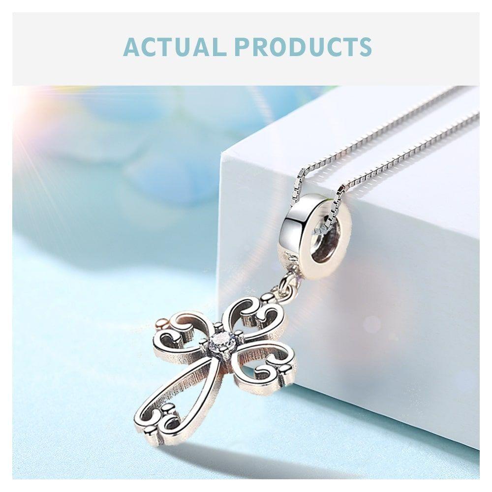 Charm Dije Plata 925 Cruz Elegante-4