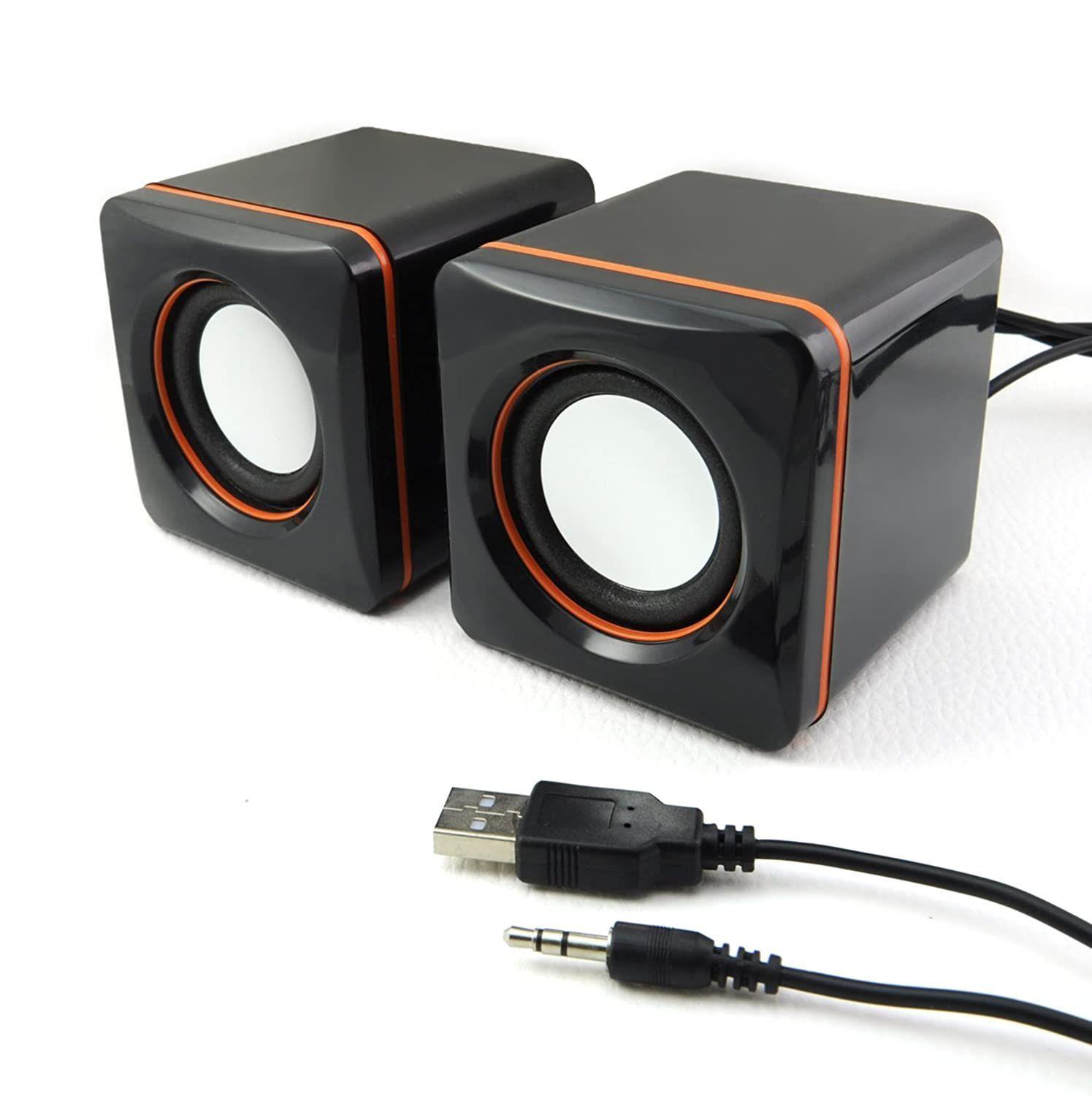 Parlantes para PC Notebook Estereo Usb Dblue-1