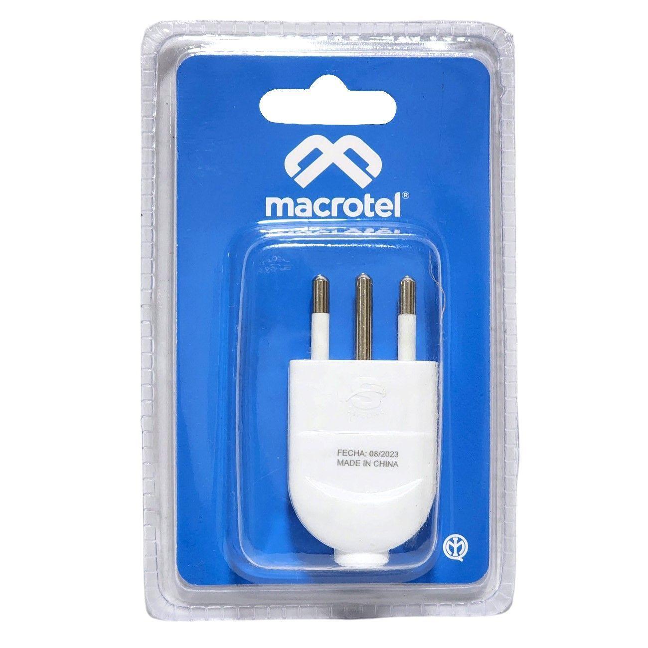 Enchufe Macho Vertical Macrotel 2P+T Blanco-1