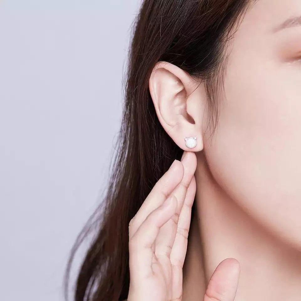 Aros Plata 925 Gatito Opal-3