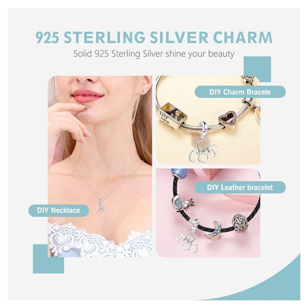 Charm Dije Plata 925 Cat Gato -2