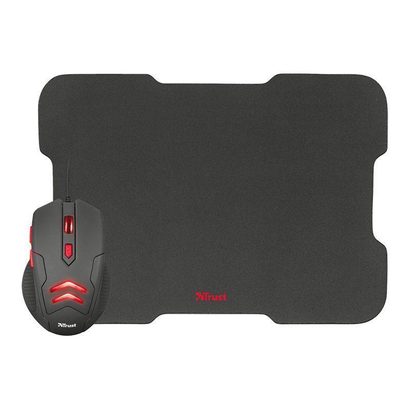 Kit Gamer Mouse + Mouse Pad Trust Ziva-0