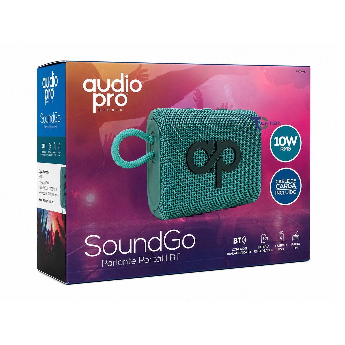 Parlante BT Audiopro 10w Inalámbrico AP02093G Verde-4