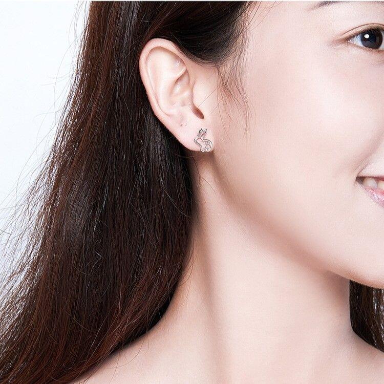 Aros Plata 925 Conejo-4