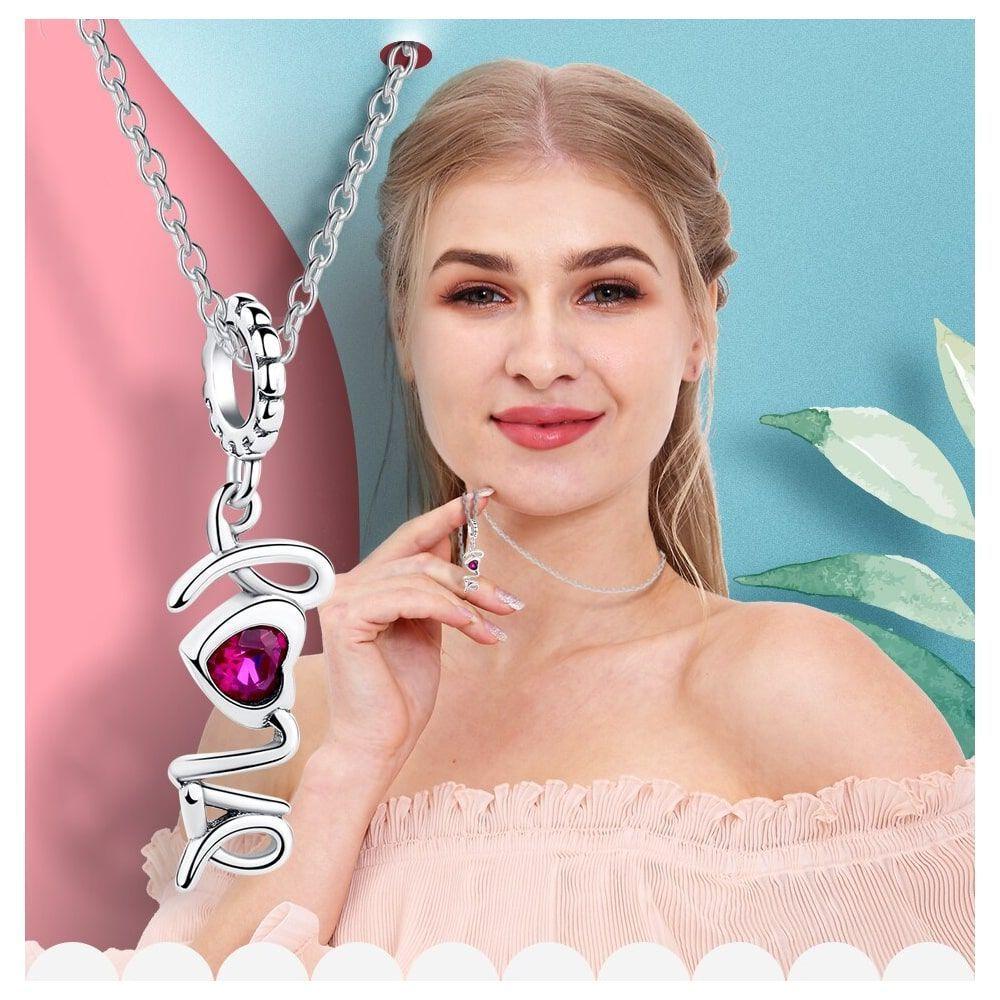 Charm Dije Plata 925 Love Corazon-5