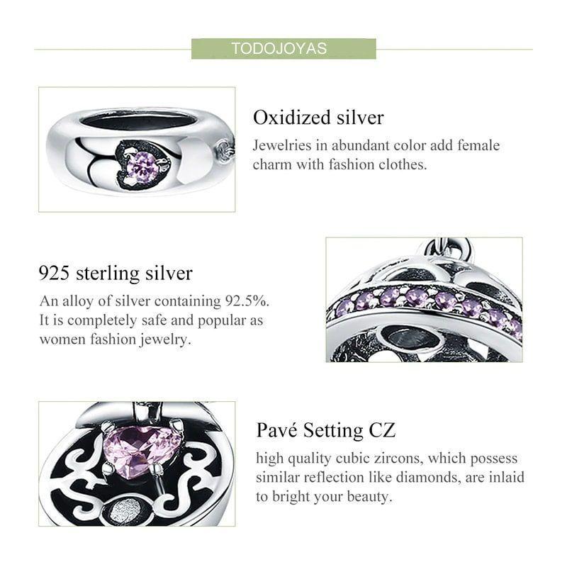 Charm Dije Plata 925 Caja Regalo-5