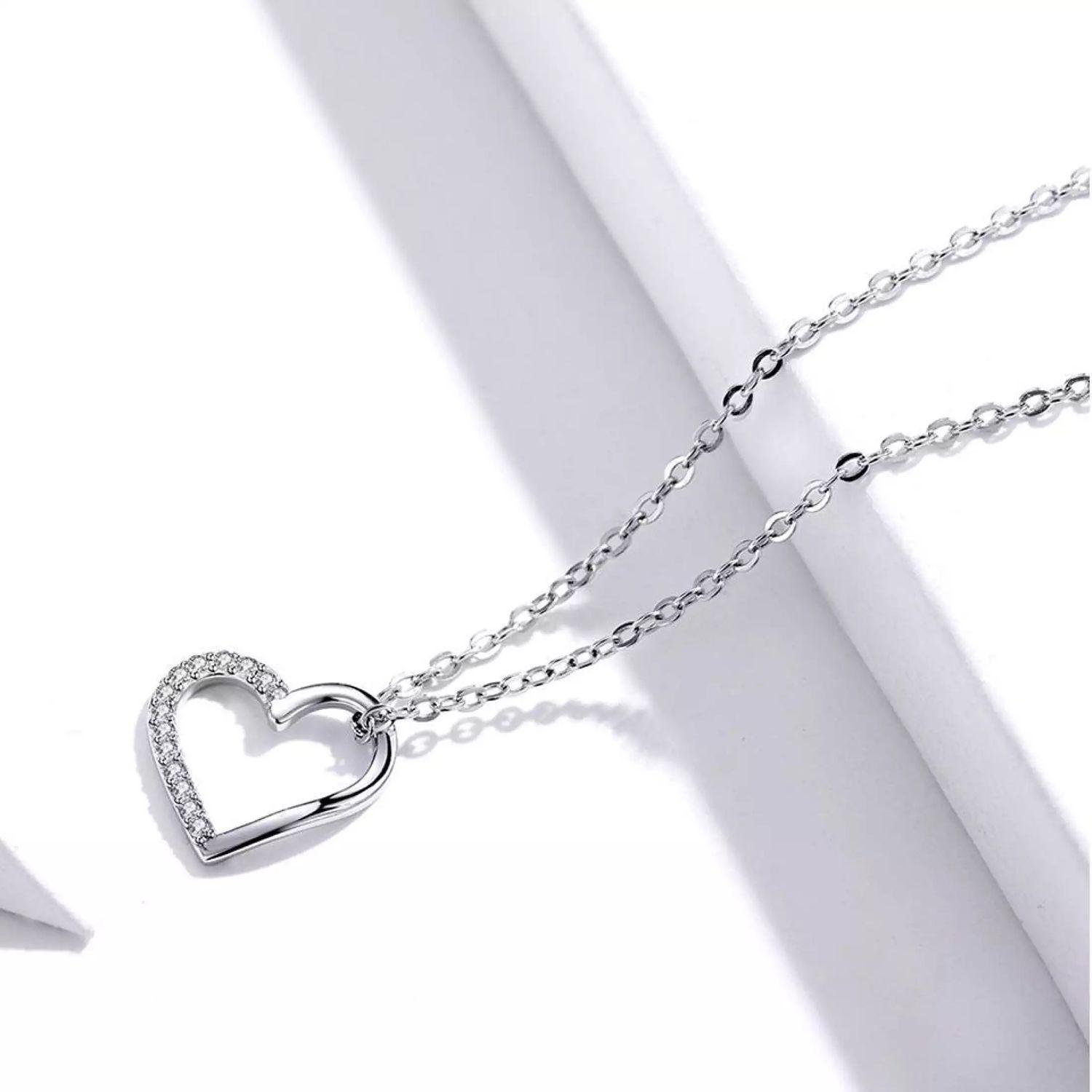 Collar Plata 925 Mini Corazon Circones-4