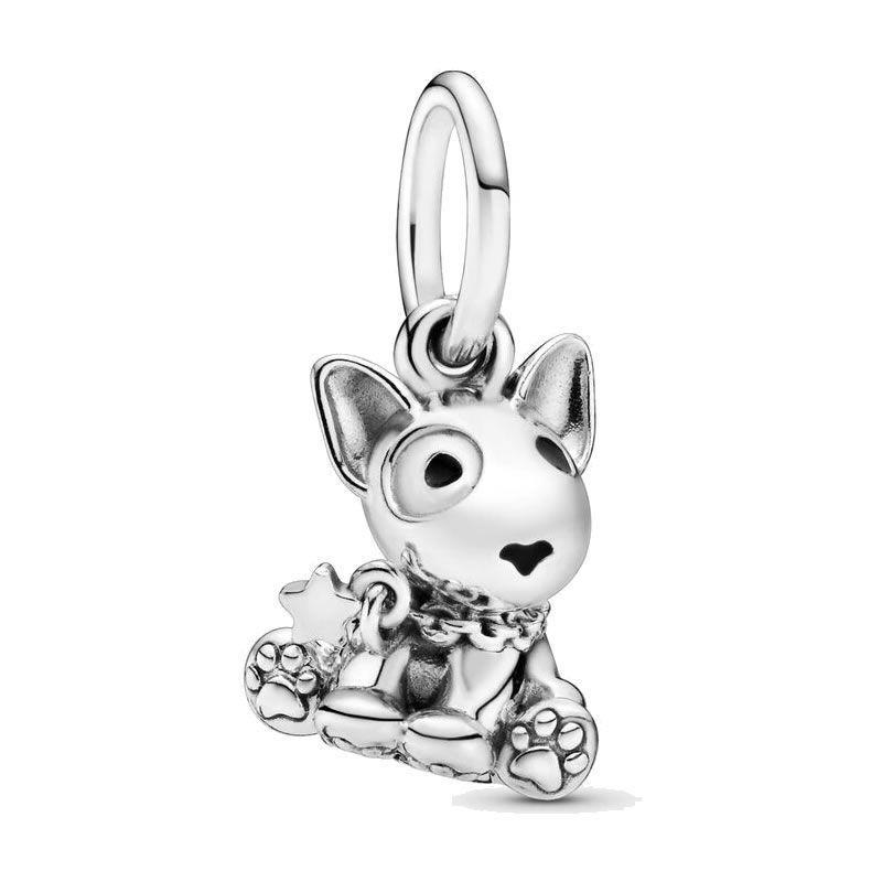 Charm Dije Plata 925 Perro Bull Terrier-0