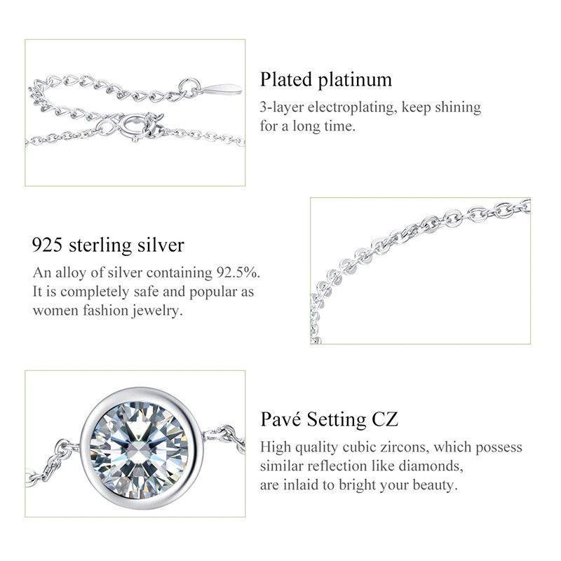 Pulsera Plata 925 Circon Plateada-6