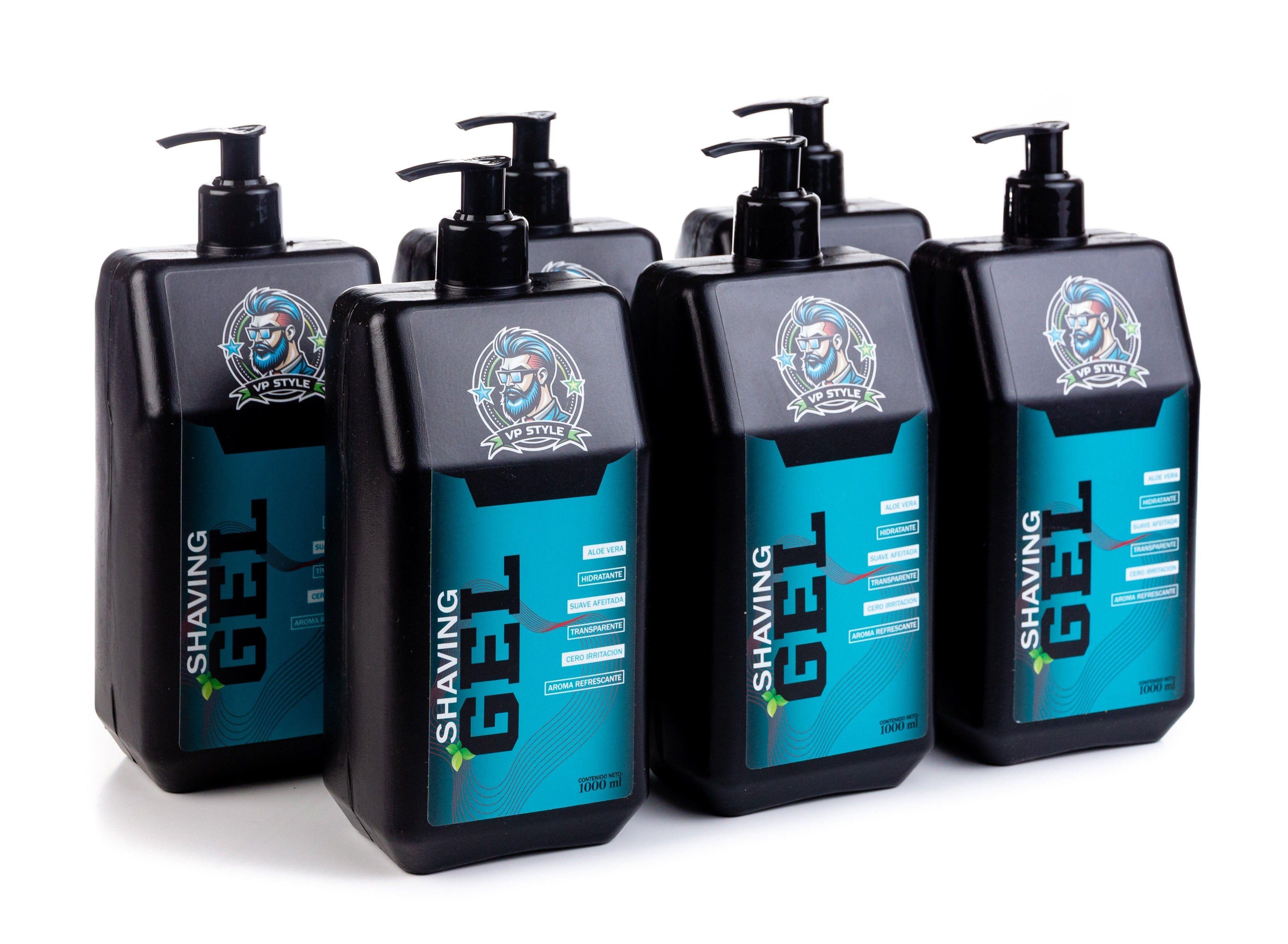Gel De Afeitar Profesional - Vp Style - Pack 6 Unidades 1 Lt-3