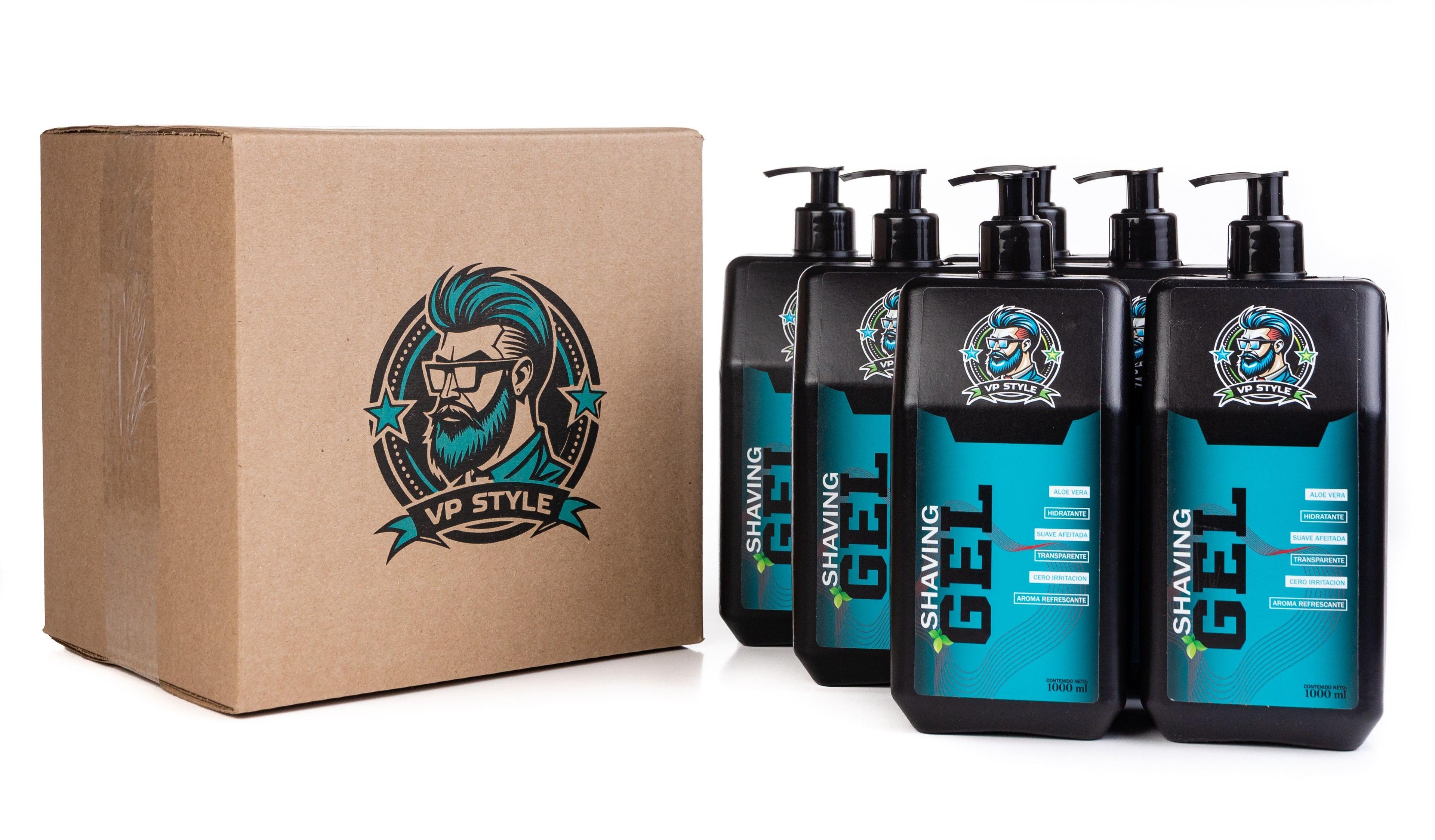 Gel De Afeitar Profesional - Vp Style - Pack 6 Unidades 1 Lt-4