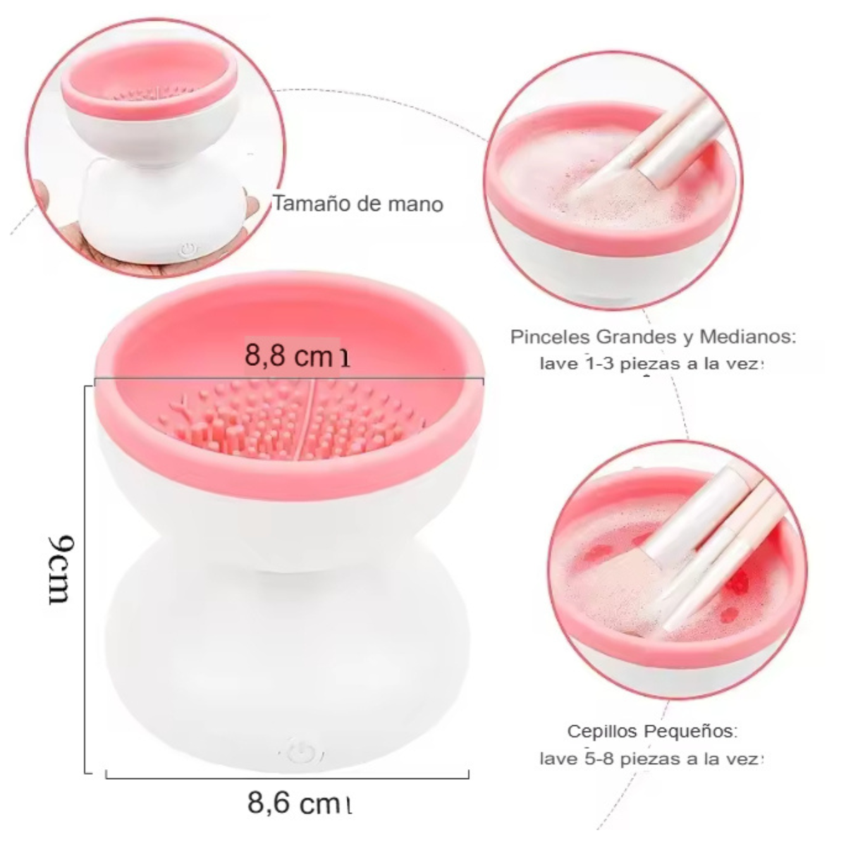 Limpiador Automatico Brochas Maquillaje-3