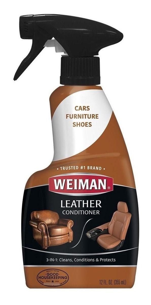 Limpiador Cuero 355 Ml Weiman Y Paño Microfibra Bkf-1